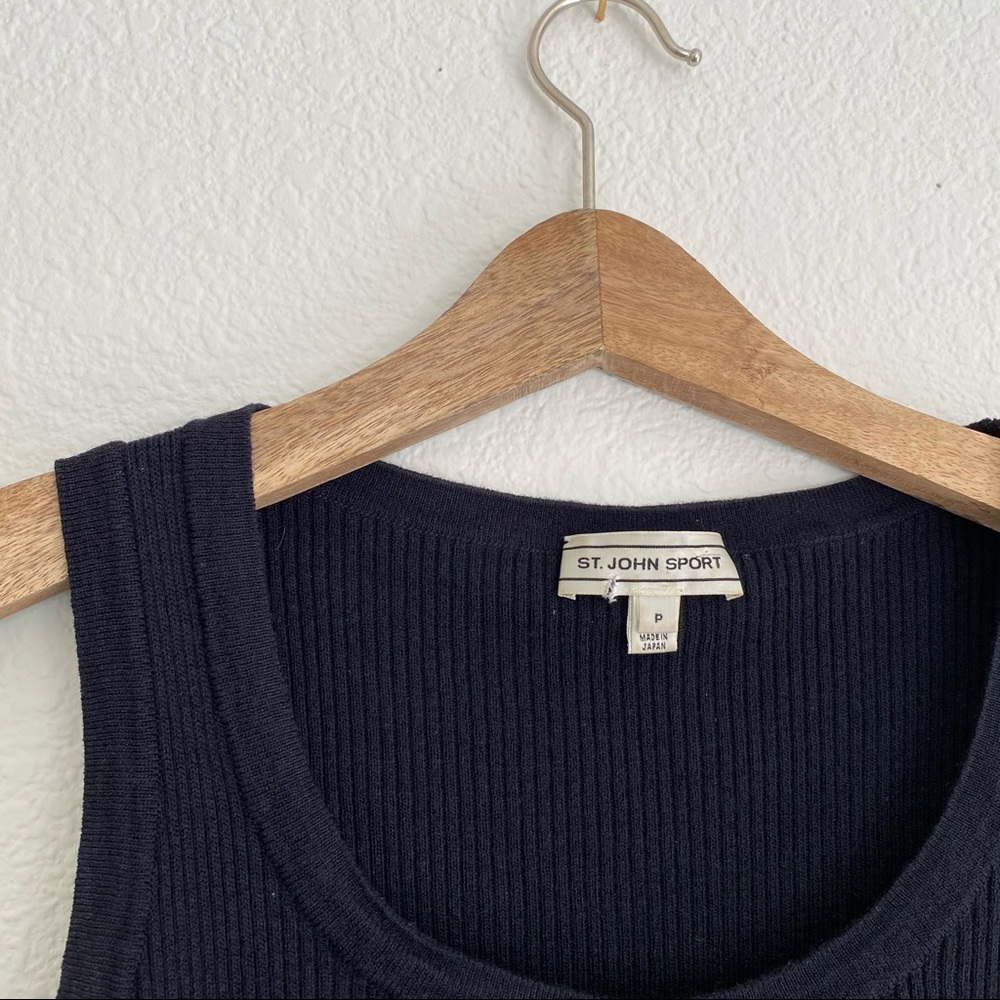 Vintage St John Ribbed Knit Tank - Picture 4 of 9